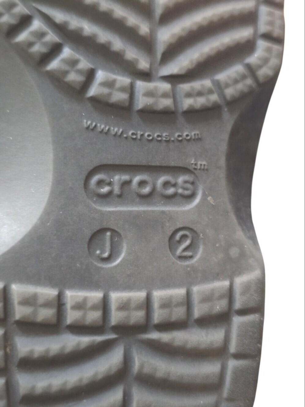 Crocs Kids Classic Glitter Clog - Silver Size 2 - Picture 6 of 6